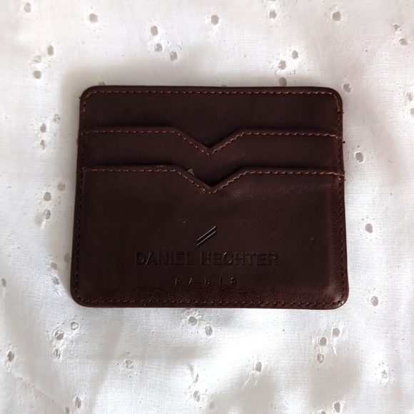 Leather slim wallet for cards - Picture 1 of 2